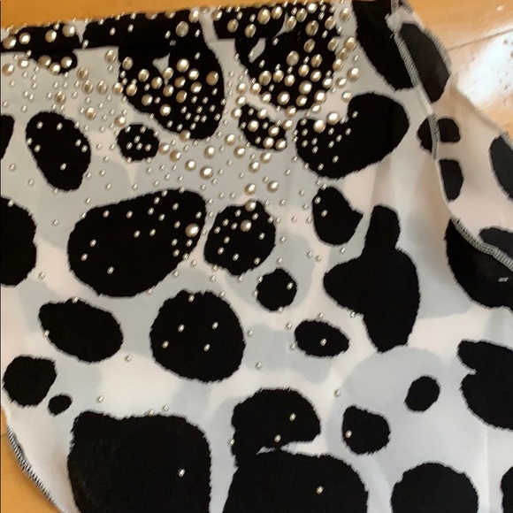 Cow Print Studded Top - Picture 2 of 4